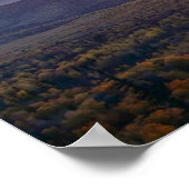 photo of a mountainous autumn forest, mountains, p poster (Hoek)