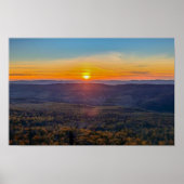 photo of a mountainous autumn forest, mountains, p poster (Voorkant)