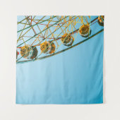 Photo of green Ferris wheel Wandkleed (Voorkant (horizontaal))