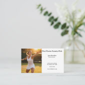 Photo of Woman Tennis Player Visitekaartje (Staand voorkant)