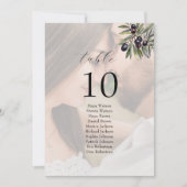 Photo Olive Ivory Wedding Seating Chart (Voorkant)