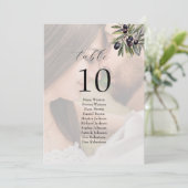 Photo Olive Ivory Wedding Seating Chart (Staand voorkant)