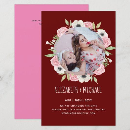 PHOTO op de borst verander de datum waarop de flor (Voorkant / Achterkant)