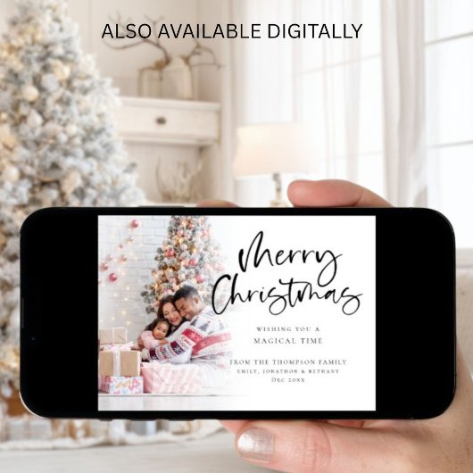 Photo Overlay 2026 Calendar Merry Christmas  Feestdagenkaart