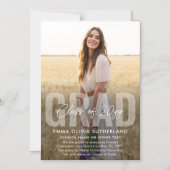 Photo Overlay Magnetic Graduation Announcement Magnetische Uitnodiging (Voorkant)