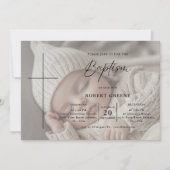 Photo Overlay Script Genderneutraal Doopsel Kaart (Voorkant)