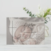 Photo Overlay Script Genderneutraal Doopsel Kaart (Staand voorkant)