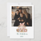 Photo Pastel Nativity Christmas Feestdagenkaart (Voorkant)