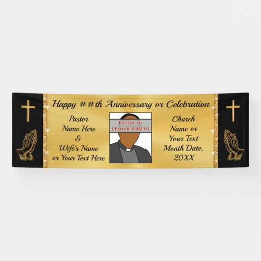 PHOTO Pastor Jubileum Banner Church Jubileum (Horizontaal)