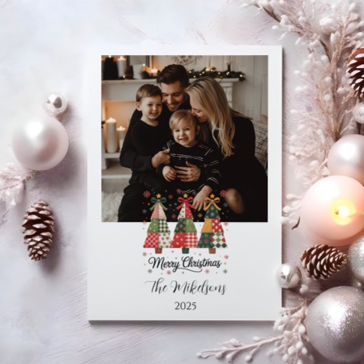 Photo Patchwork Christmas Feestdagenkaart