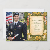 Photo Patriotic Military Graduation Party Aankondiging (Voorkant)