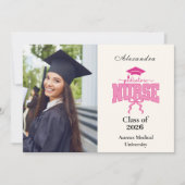  Photo Pediatric Nurse Graduation Party Aankondiging (Voorkant)