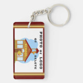 Photo Personalized Class Reunion Gifts, Souvenirs Sleutelhanger (achterkant)
