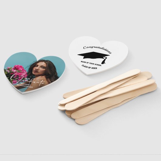 Photo Personalized Graduate Script Handwaaier (Niet-gemonteerd)