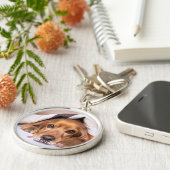 Photo Personalized Name Pet  Sleutelhanger (Zijkant)