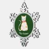 Photo Personalized Snowflake Framed Ornament (Rechts)