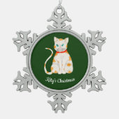 Photo Personalized Snowflake Framed Ornament (Voorkant)