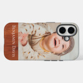 Photo Personalized Woodgrain  Case-Mate iPhone Case (Achterkant (horizontaal))