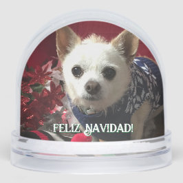 Photo pet child family baby vacation Snow Globe Sneeuwbol