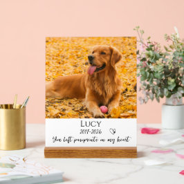 Photo Pet Memorial Dog Loss Keepsake Gift Acryl Bord