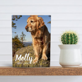 Photo Pet Memorial Plaque Dog Loss Keepsake Gift Fotoblokken