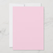 Photo Pink Floral Graduation Party Invitation Kaart (Achterkant)