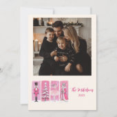 Photo Pink Nutcracker Ballet Christmas Feestdagenkaart (Voorkant)