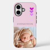 Photo Pink Personalized Phone  Case-Mate iPhone Case (Achterkant)