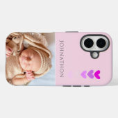 Photo Pink Personalized Phone  Case-Mate iPhone Case (Achterkant (horizontaal))
