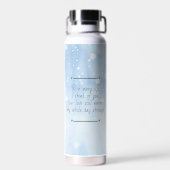 Photo & Poem | Memorial Forever in our Hearts Waterfles (Achterkant)