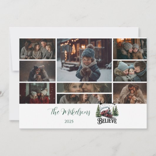 Photo Polar Express Christmas Feestdagenkaart (Voorkant)