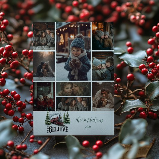 Photo Polar Express Christmas Feestdagenkaart