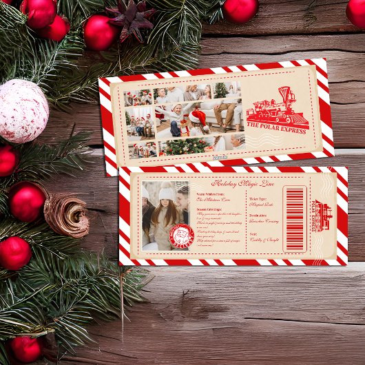 Photo Polar Express Christmas Ticket Feestdagenkaart
