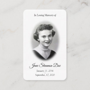 Photo Prayer Card De 23e Psalm Memorial Card Visitekaartje