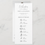 Photo Program Icon with Menu Wedding (Voorkant / Achterkant)