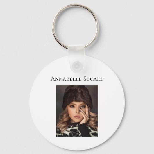 Photo QR code Business Company Large Sleutelhanger (Voorkant)