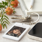 Photo QR code Business Company Sleutelhanger (Voorkant Rechts)