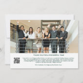 Photo QR Code Real Estate Holiday Card Feestdagenkaart (Achterkant)