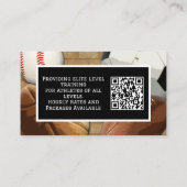 Photo QR Code Sports Personal Trainer Coach Visitekaartje (Achterkant)