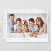 PHOTO Red Cardinaal Bird kerstgroet Feestdagenkaart (Achterkant)