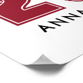 Photo Red Graduation Party Sign Poster (Hoek)