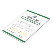 Photo Release Form Notepad Notitieblok (Schuin)