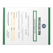 Photo Release Form Notepad Notitieblok (Voorkant)