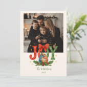 Photo Religious Nativity Christmas Feestdagenkaart (Staand voorkant)