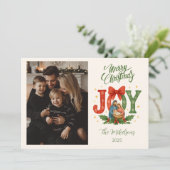 Photo Religious Nativity Christmas Feestdagenkaart (Staand voorkant)