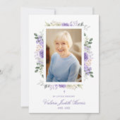 Photo Remembrance Service Dear Ones Purple Shades Kaart (Voorkant)
