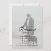 Photo Retirement Celebration Invitation Kaart (Voorkant)