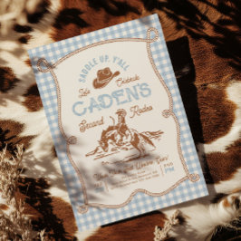 Photo Rodeo Birthday Invitation Kaart