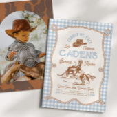 Photo Rodeo Birthday Invitation Kaart