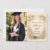 Photo Romantic Pastel Graduation Party Aankondiging (Voorkant)